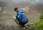 Technician Collecting Water Sample